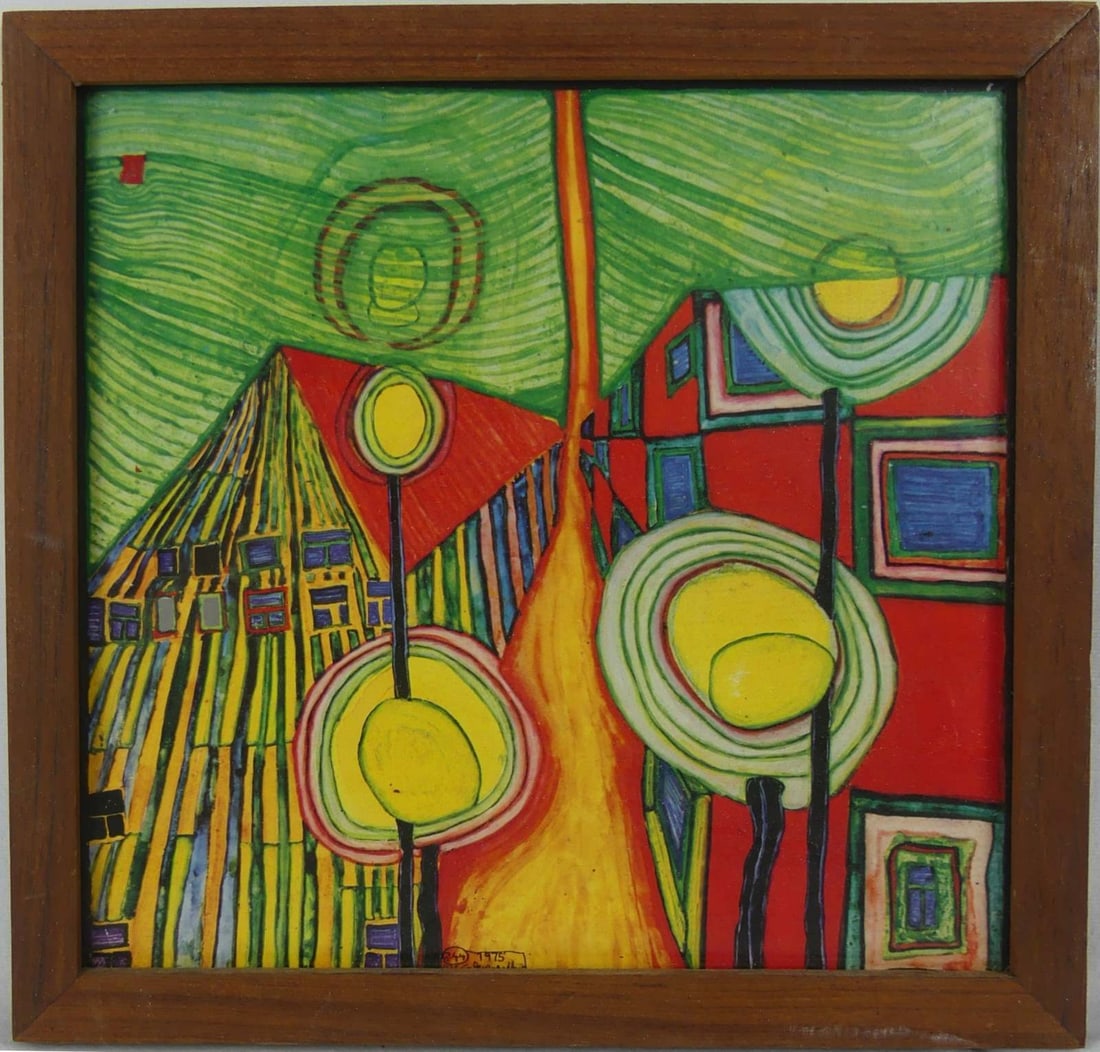 FRIEDENSREICH HUNDERTWASSER OFFSET LITHOGRAPH (1 of 4)