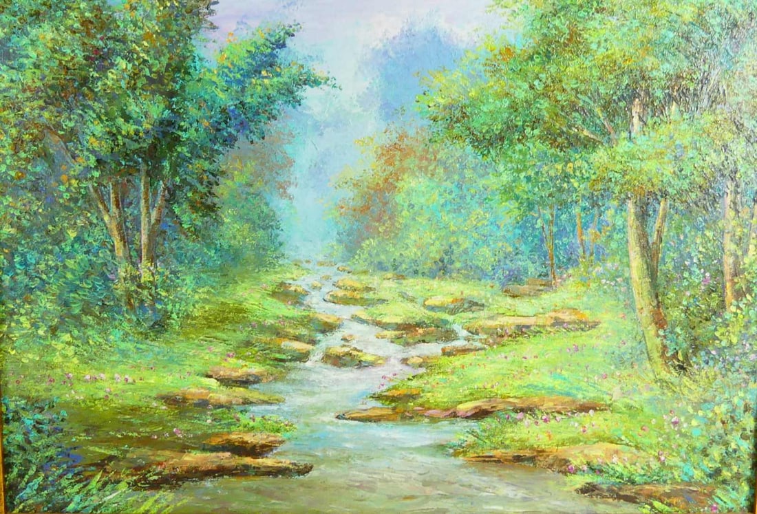 FREDDY WITTOP 'IMPRESSIONIST LANDSCAPE' PAINTING (1 of 4)