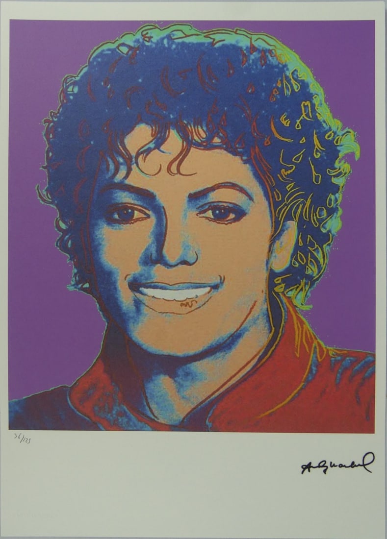 ANDY WARHOL 'MICHAEL JACKSON' LITHOGRAPH (1 of 7)