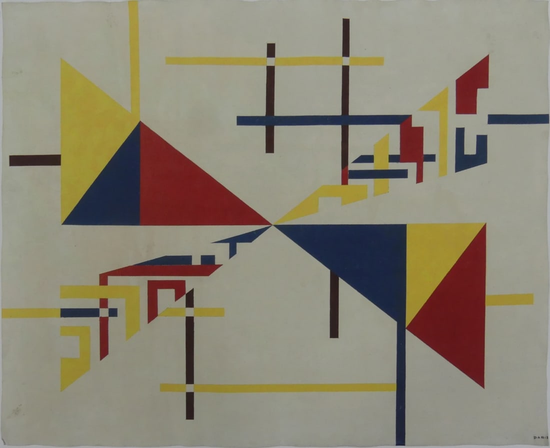 SANDU DARIE ABSTRACT GEOMETRIC PRINT (1 of 4)