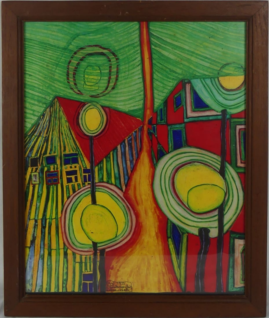 FRIEDENSREICH HUNDERTWASSER OFFSET LITHOGRAPH (1 of 6)