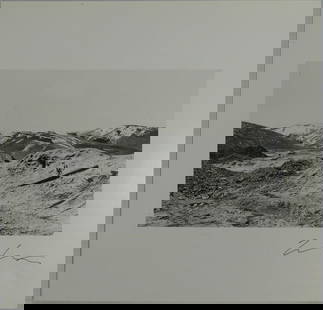 LEWIS BALTZ 'PARK CITY' SIGNED PHOTO-LITHO: Lewis Baltz photo litho of Park City. Signed in pen lower right. Sheet measures 10 3/4" x 10 3/8".