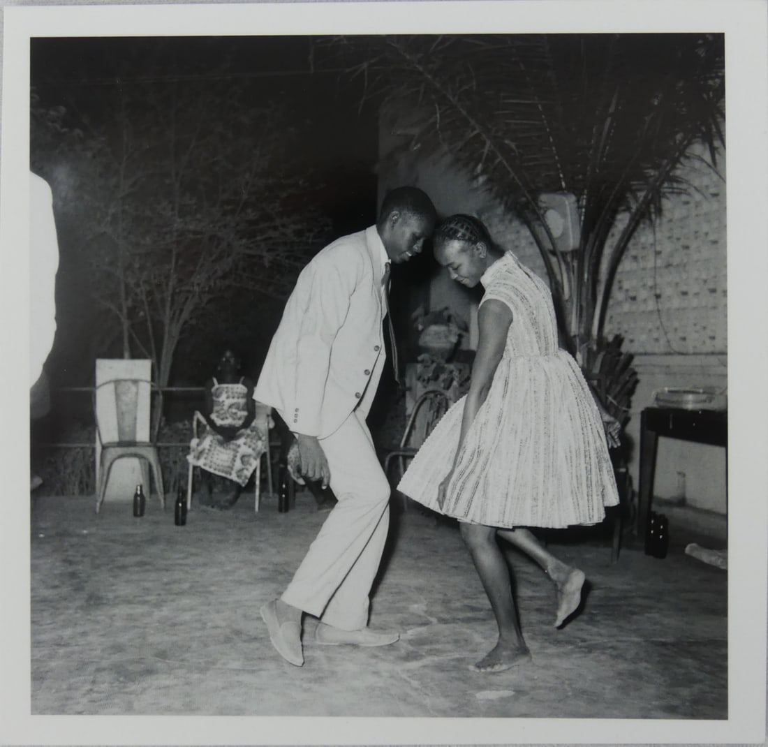 MALICK SIDIBE 'CHRISTMAS EVE, HAPPY CLUB': Malick Sidie 'Christmas Eve, Happy Club' photo-lithograph. Mounted. Sheet measures 6 5/8" x 6 1/2".