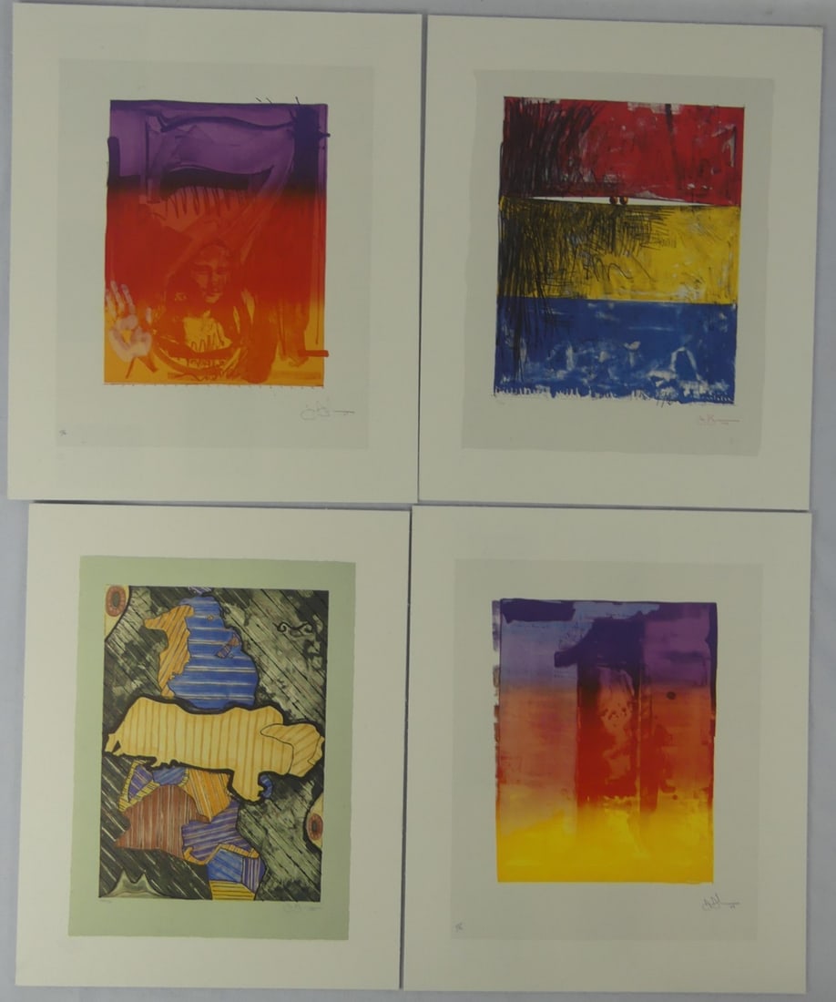 4pc JASPER JOHNS OFFSET LITHOGRAPHS (1 of 6)