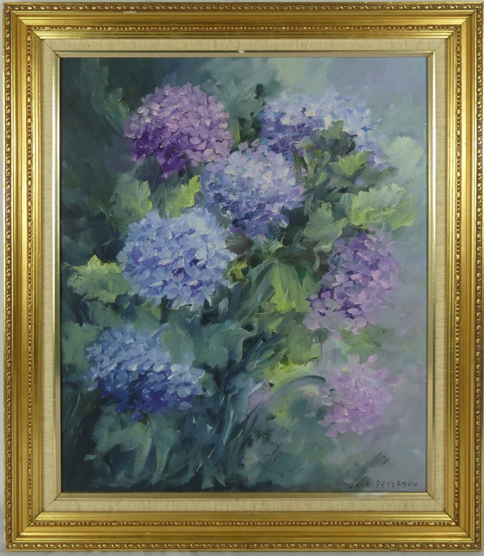 JANE PETERSON 'HYDRANGEAS' OIL ON CANVAS (1 of 4)