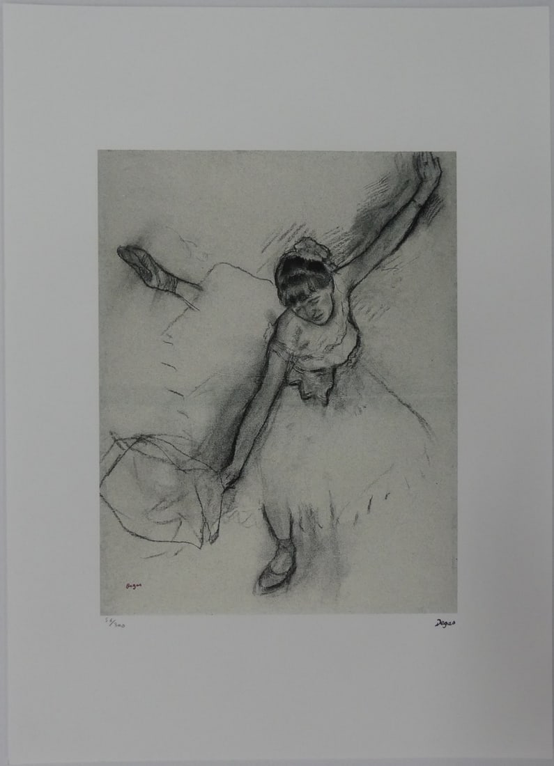 EDGAR DEGAS 'DANCER' LITHOGRAPH (1 of 7)
