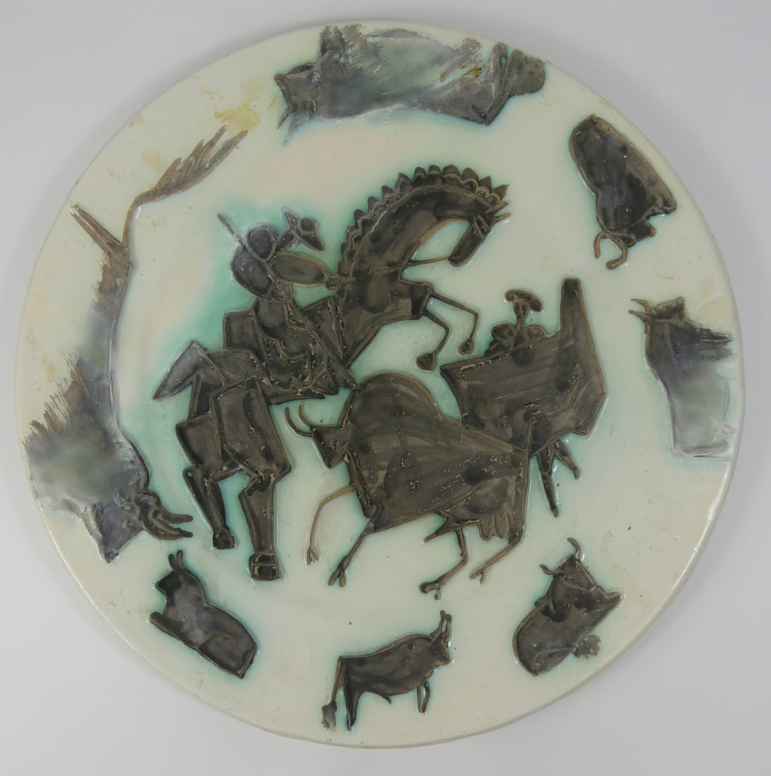 PABLO PICASSO 'CORRIDA' MADOURA CERAMIC 1953 (1 of 18)