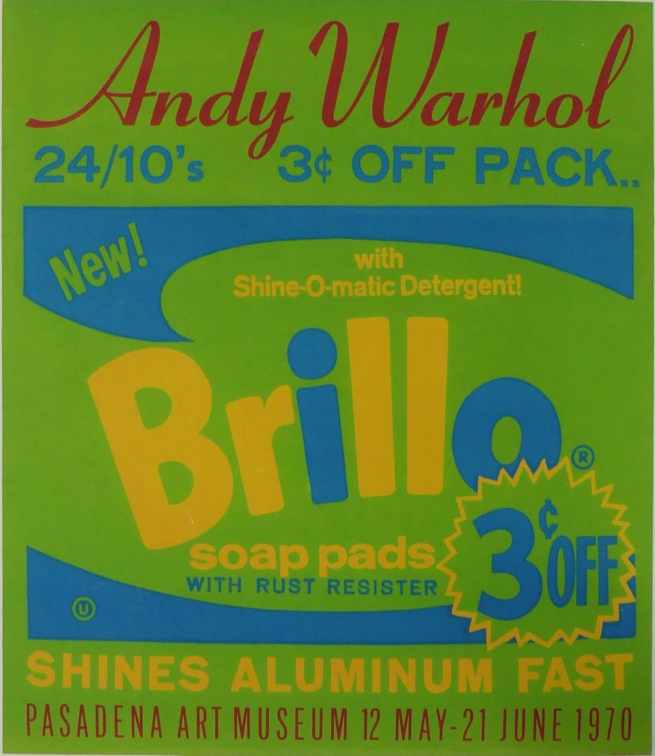 ANDY WARHOL BRILLO PASADENA EXHIBITION POSTER (1 of 6)