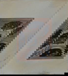 M.C. ESCHER 'ANOTHER WORLD II' LITHOGRAPH: Maurits Cornelis Escher 'Another World II' lithograph after the original plate. Signed in the plate lower left. Sheet measures 24" x 21 1/2".