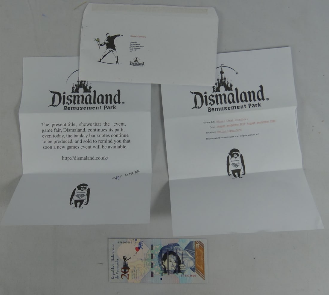 BANSKY DISMALAND VENEZUELAN 20 BOLIVAR NOTE (1 of 3)