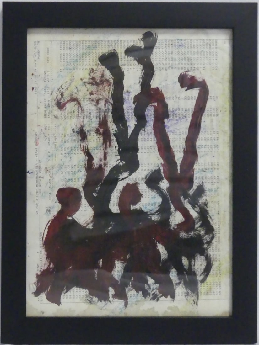 PURVIS YOUNG PAINTING ON FOUND PAPER (1 of 3)