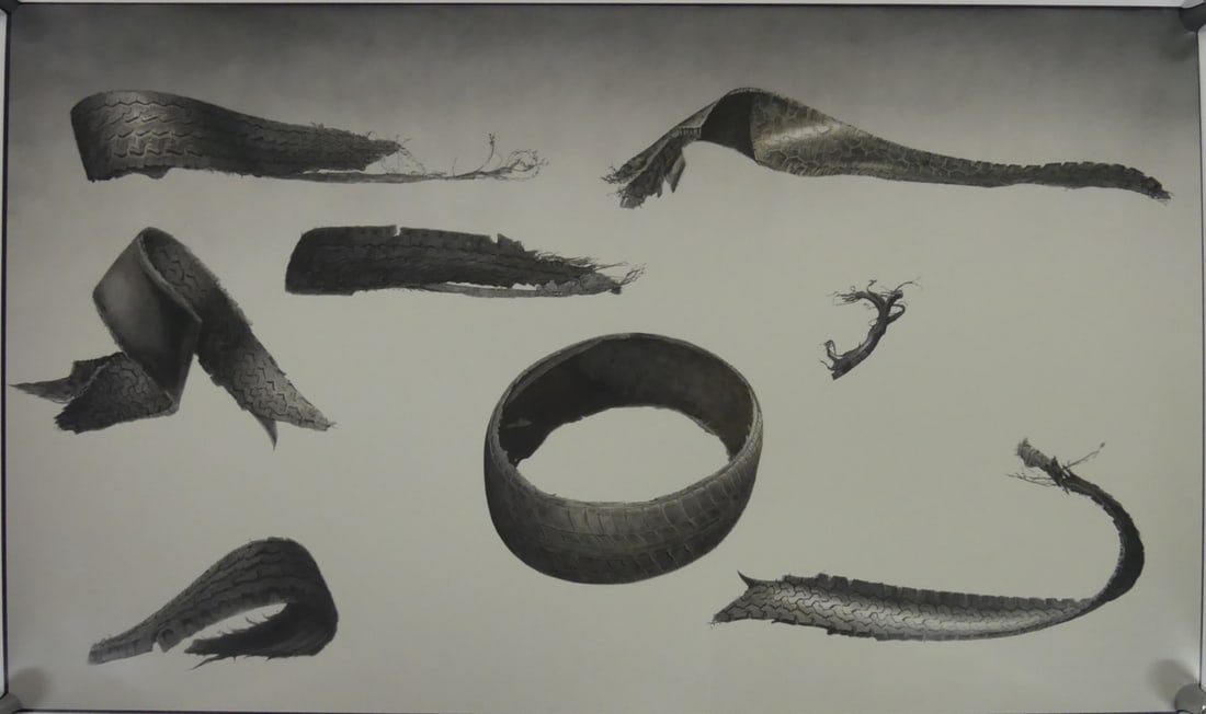 ED RUSCHA 'GATORS' OFFSET LITHOGRAPH: Ed Ruscha 'Gators' offset lithograph. Sheet measures 35 1/4" x 20 3/4".