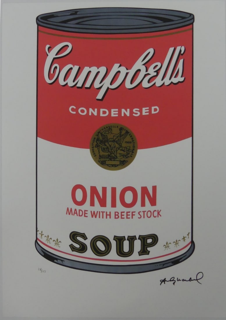 ANDY WARHOL 'CAMPBELL'S ONION SOUP' LITHOGRAPH (1 of 7)