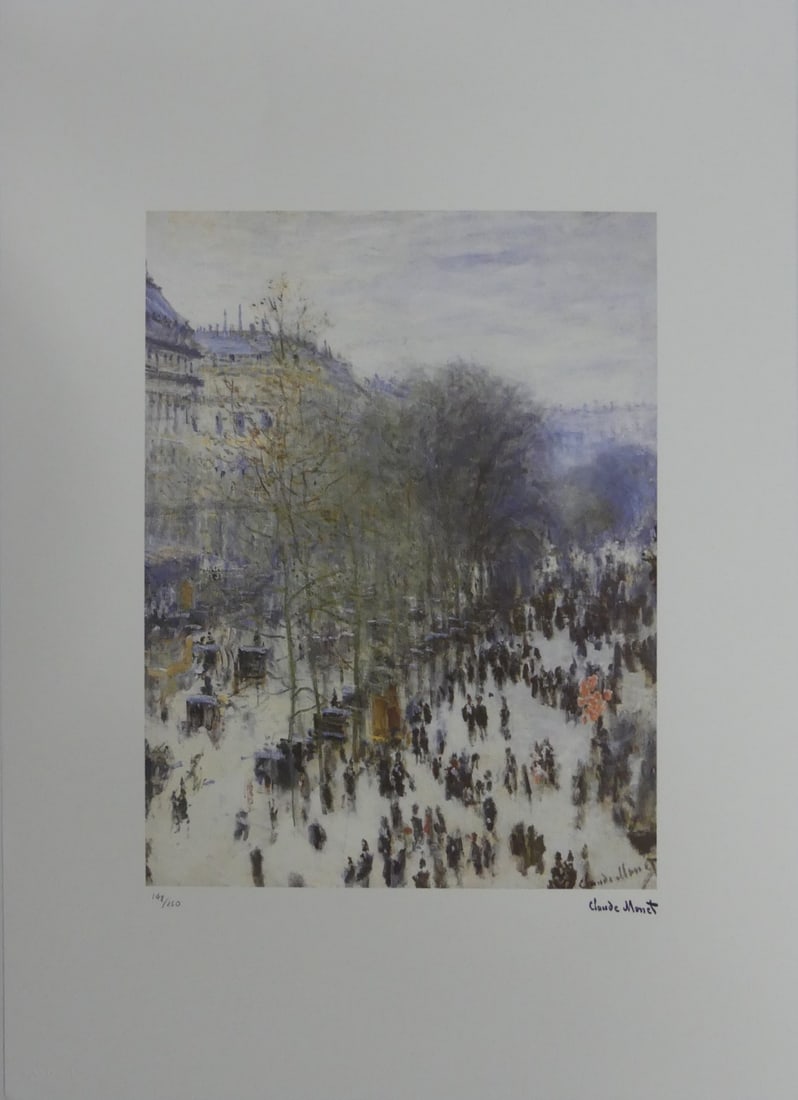 CLAUDE MONET 'DES CAPUCINES' LITHOGRAPH (1 of 6)