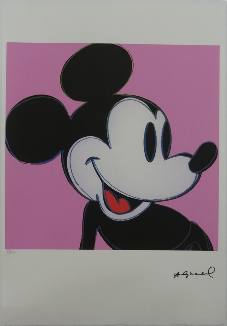 ANDY WARHOL 'MICKEY MOUSE' LITHOGRAPH (1 of 7)