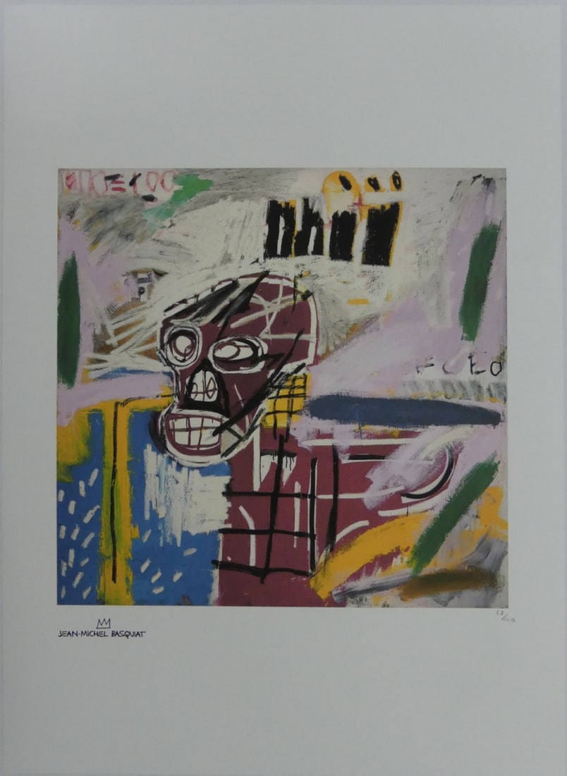 JEAN-MICHEL BASQUIAT 'RED SKULL' LITHOGRAPH (1 of 7)
