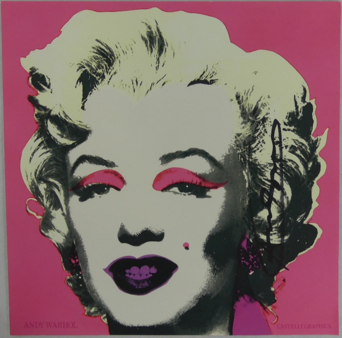 ANDY WARHOL 'MARILYN' SIGNED ANNOUNCEMENT (1 of 12)