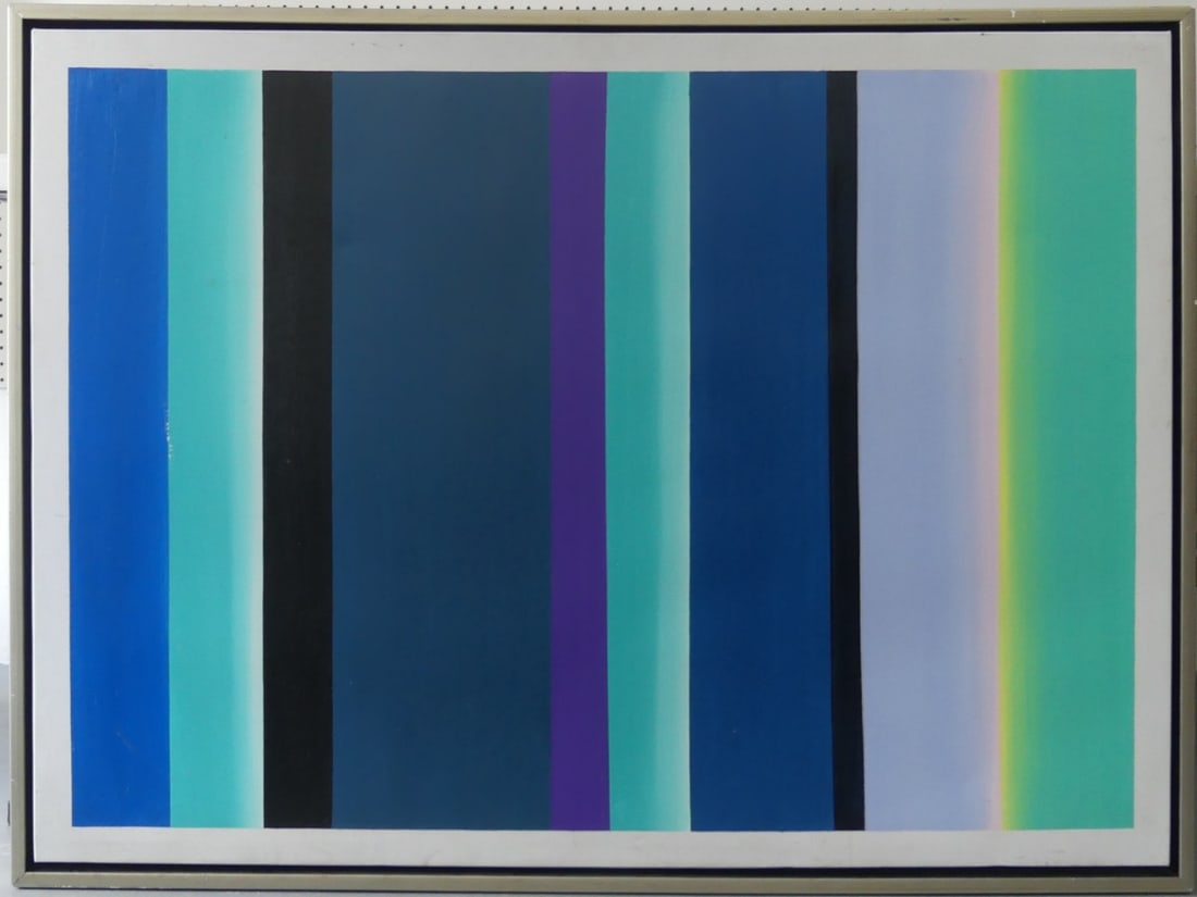 GENE DAVIS 'TOTE' ACRYLIC PAINTING ON CANVAS (1 of 5)