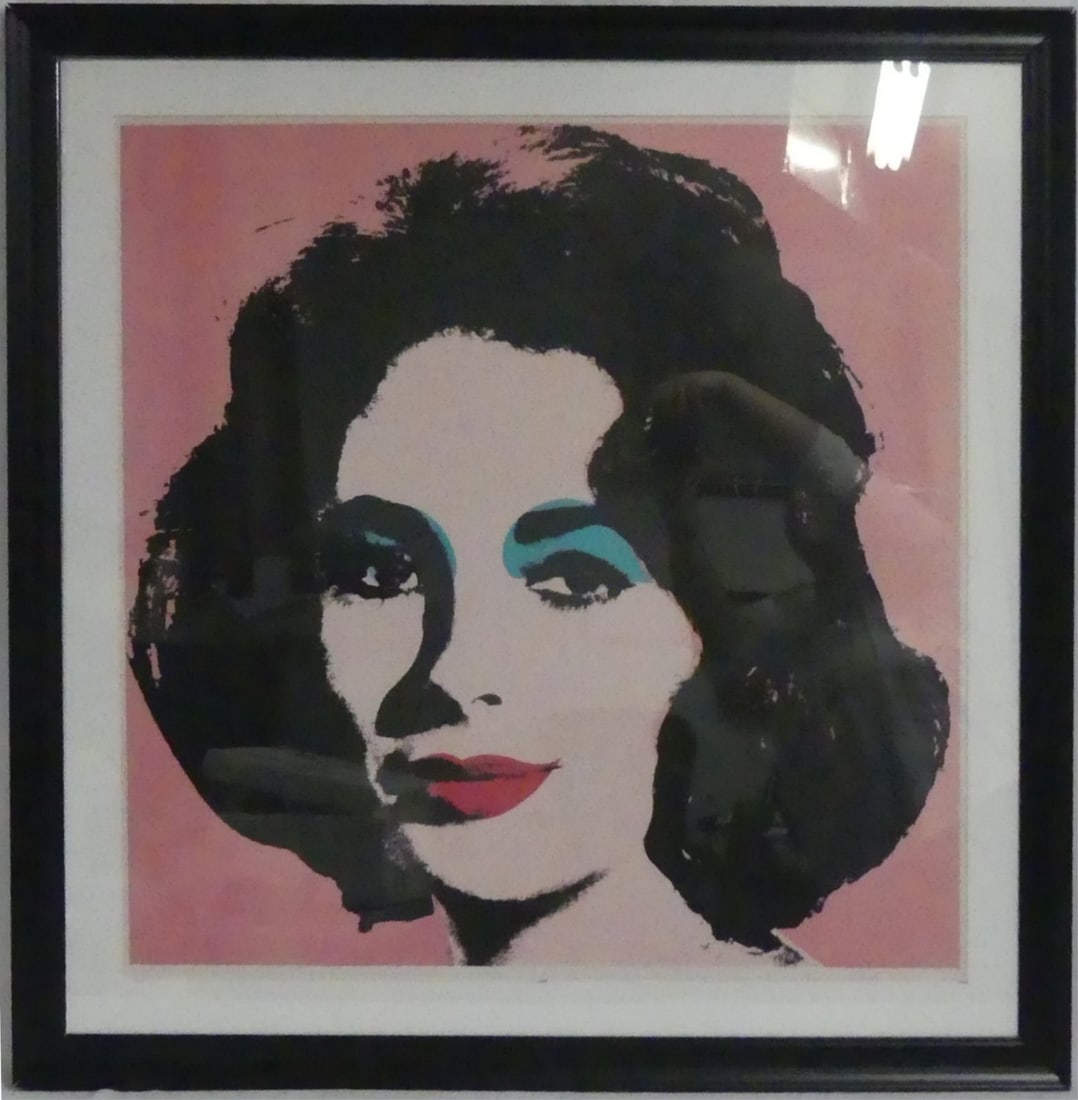 ANDY WARHOL 'LIZ' COLOR OFFSET LITHOGRAPH (1 of 5)
