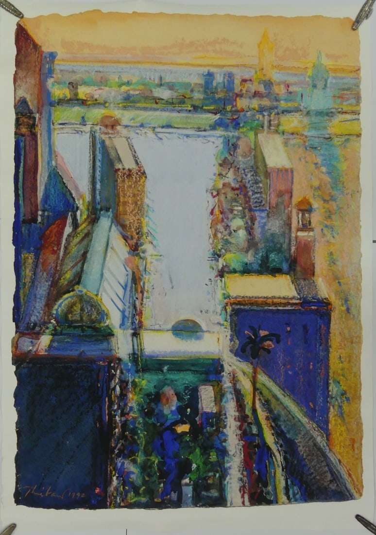 WAYNE THEIBAUD 'CENTRAL CITY' LITHOGRAPH (1 of 6)