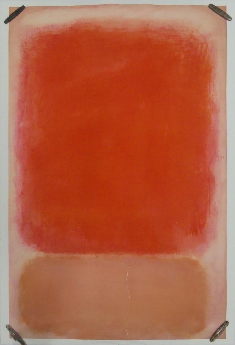 MARK ROTHKO 'RED AND PINK ON PINK' LITHOGRAPH (1 of 5)