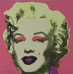 ANDY WARHOL 'MARILYN' SIGNED ANNOUNCEMENT