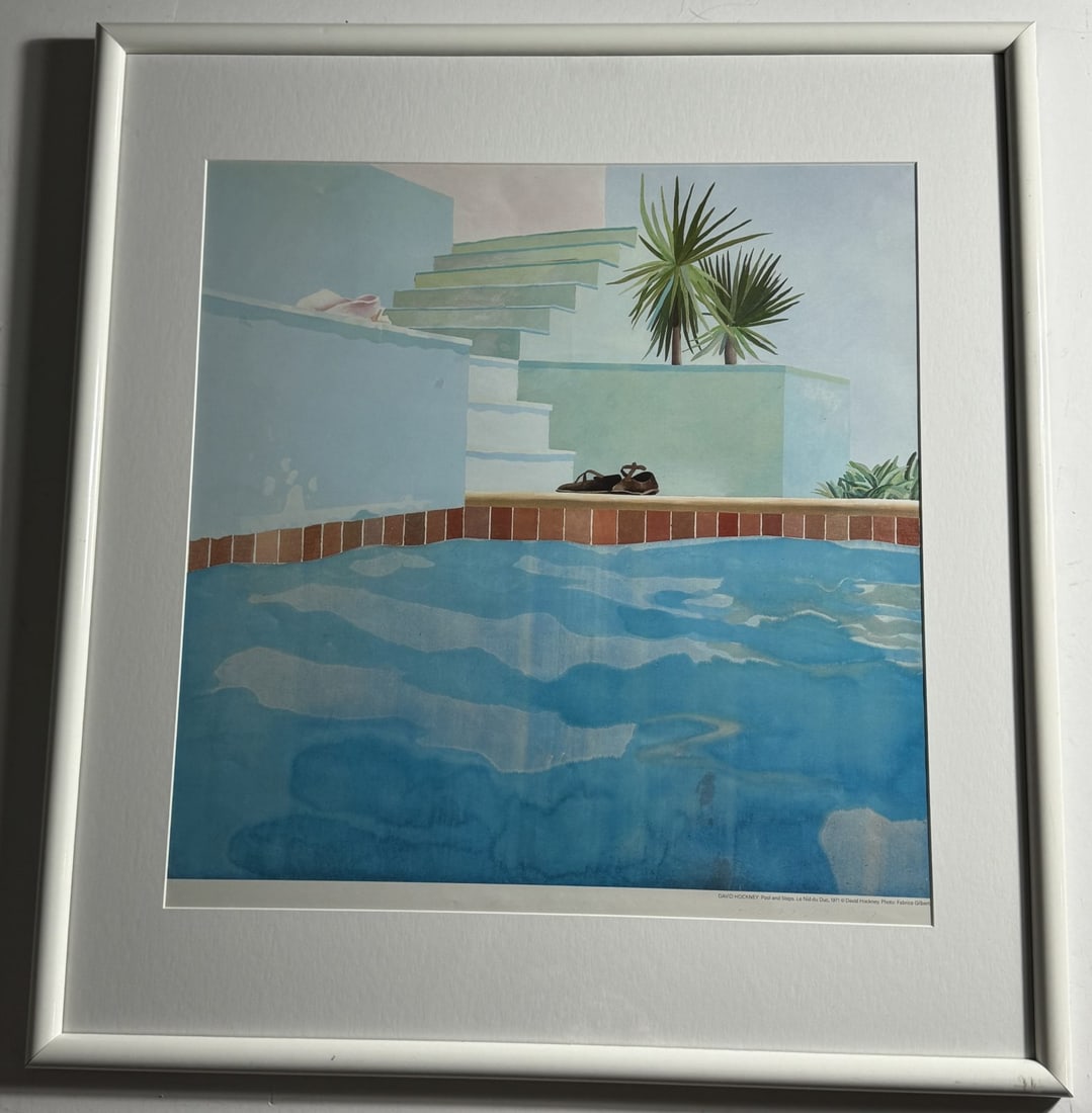 DAVID HOCKNEY SWIMMING POOL SIGNED POSTER (1 of 4)