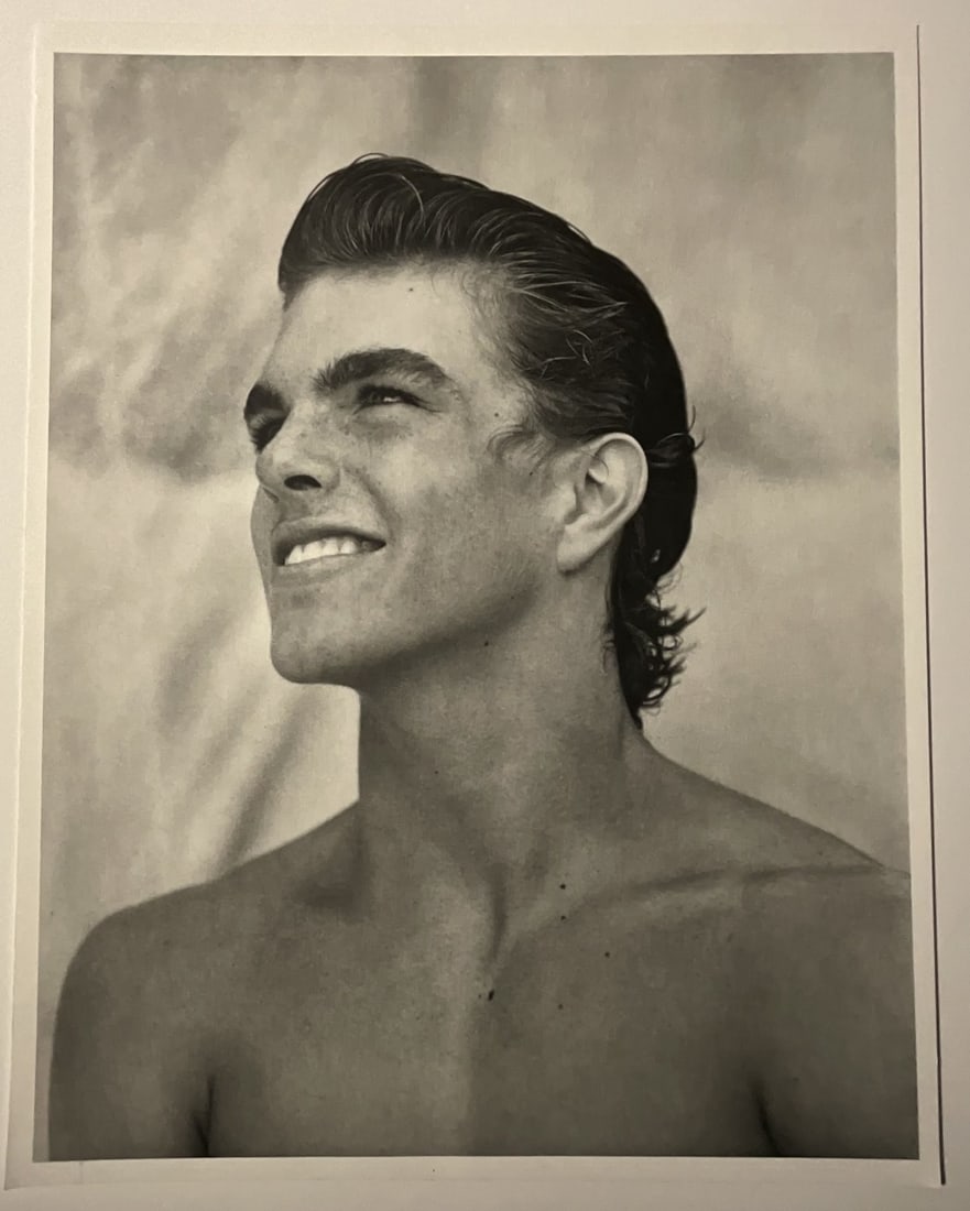 BRUCE WEBER SHEET-FED GRAVURE: Bruce Weber (American, 20th century) Sheet-Fed Gravure print. Measures 13 3/4 x 10 3/4 inches.