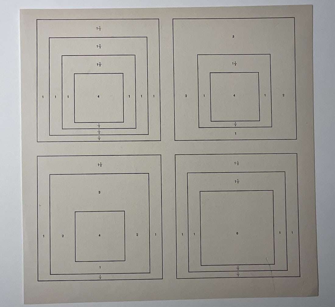 JOSEF ALBERS VINTAGE OFFSET LITHOGRAPH (1 of 6)