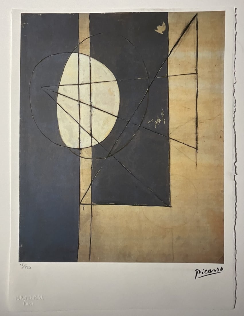 PABLO PICASSO HAND NUMBERED OFFSET LITHOGRAPH (1 of 5)