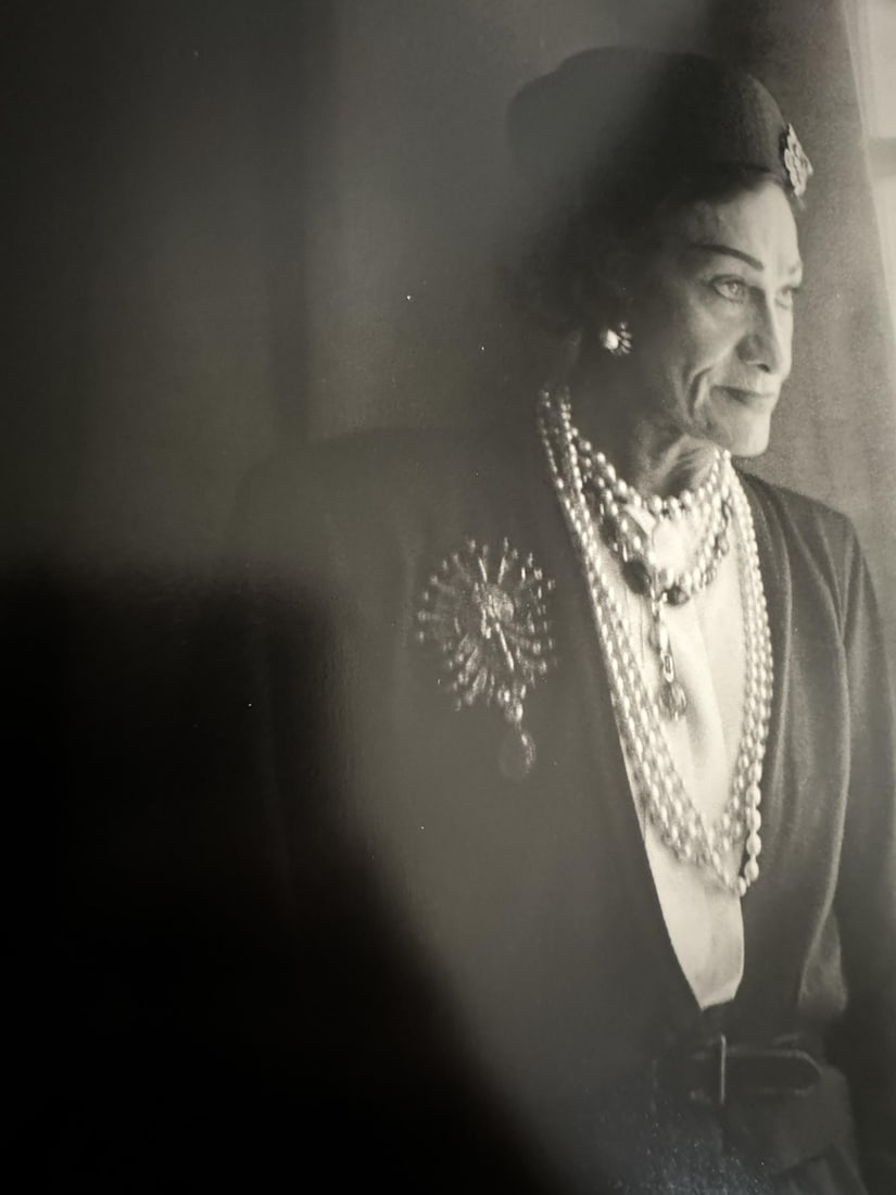 CECIL BEATON 'COCO CHANEL, PARIS, 1953' PHOTO: Cecil Beaton "Coco Chanel, Paris, 1953" Photo print Measures 10.5 x 10.1 inches. Mounted.