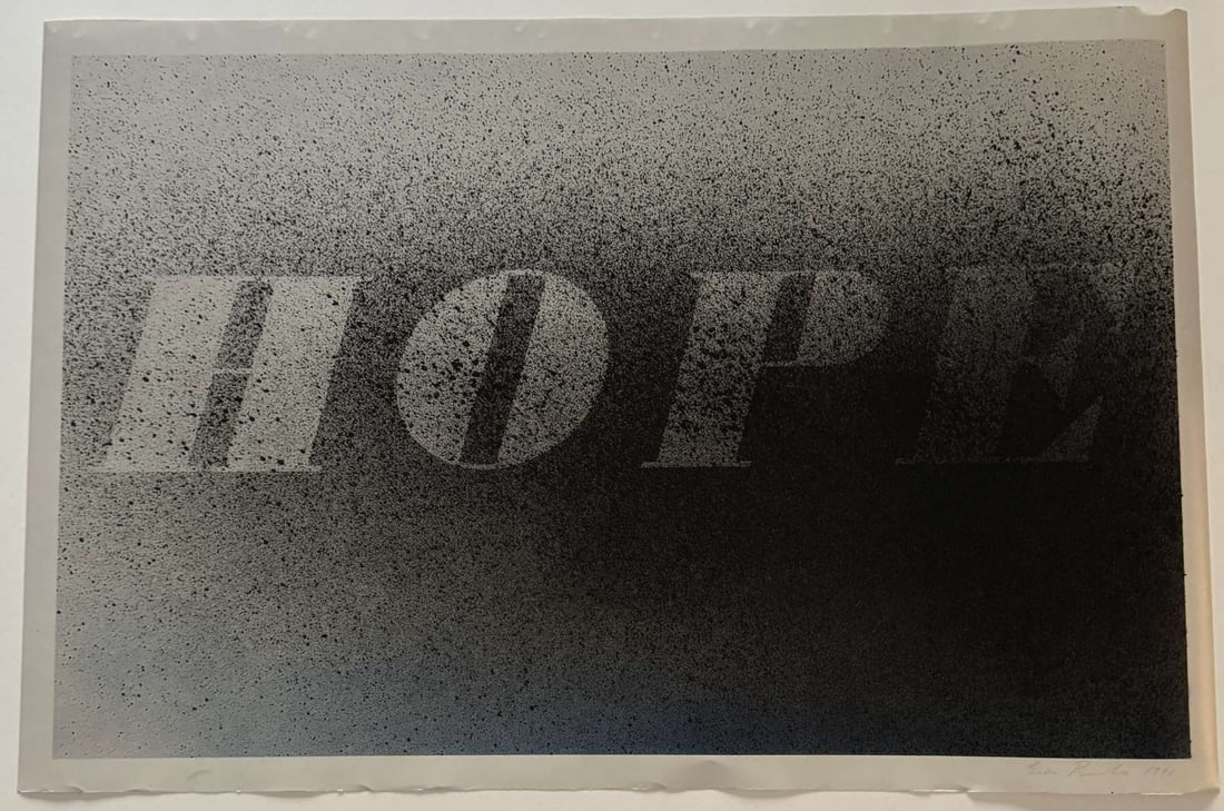 ED RUSCHA HOPE 1998 OFFSET LITHOGRAPH (1 of 5)