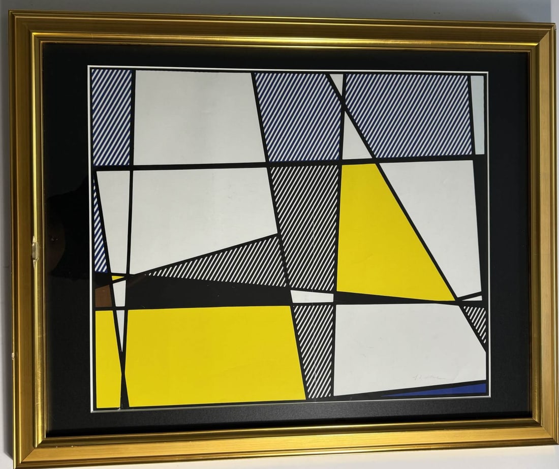ROY LICHTENSTEIN 'COW GOING ABTRACT' SIGNED LITHO (1 of 5)