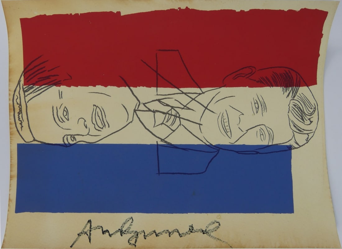 ANDY WARHOL 'ELECTION NIGHT' SIGNED INVITATION (1 of 4)