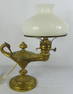 BRASS ALADDIN STYLE LAMP w BIRD-FORM HANDLE