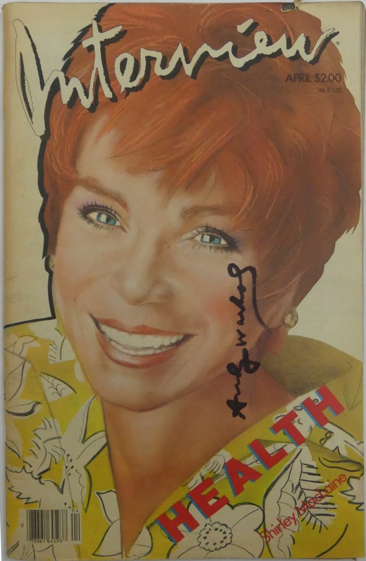 WARHOL SHIRLEY MACLAINE INTERVIEW MAGAZINE SIGNED (1 of 5)