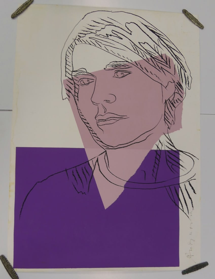 ANDY WARHOL 'SELF PORTRAIT' SIGNED LITHOGRAPH (1 of 4)