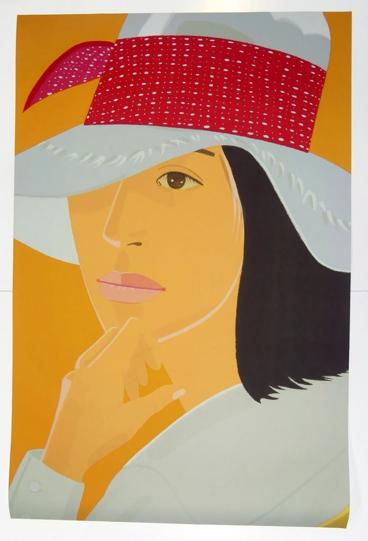 ALEX KATZ 'RED BAND' OFFSET LITHOGRAPH (1 of 3)