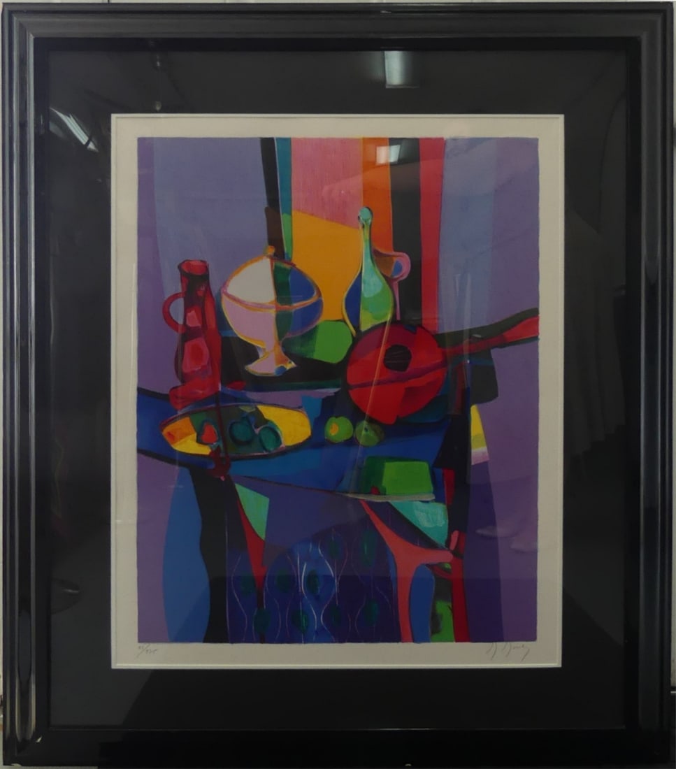 MARCEL MOULY ABSTRACT STILL LIFE SERIGRAPH (1 of 7)