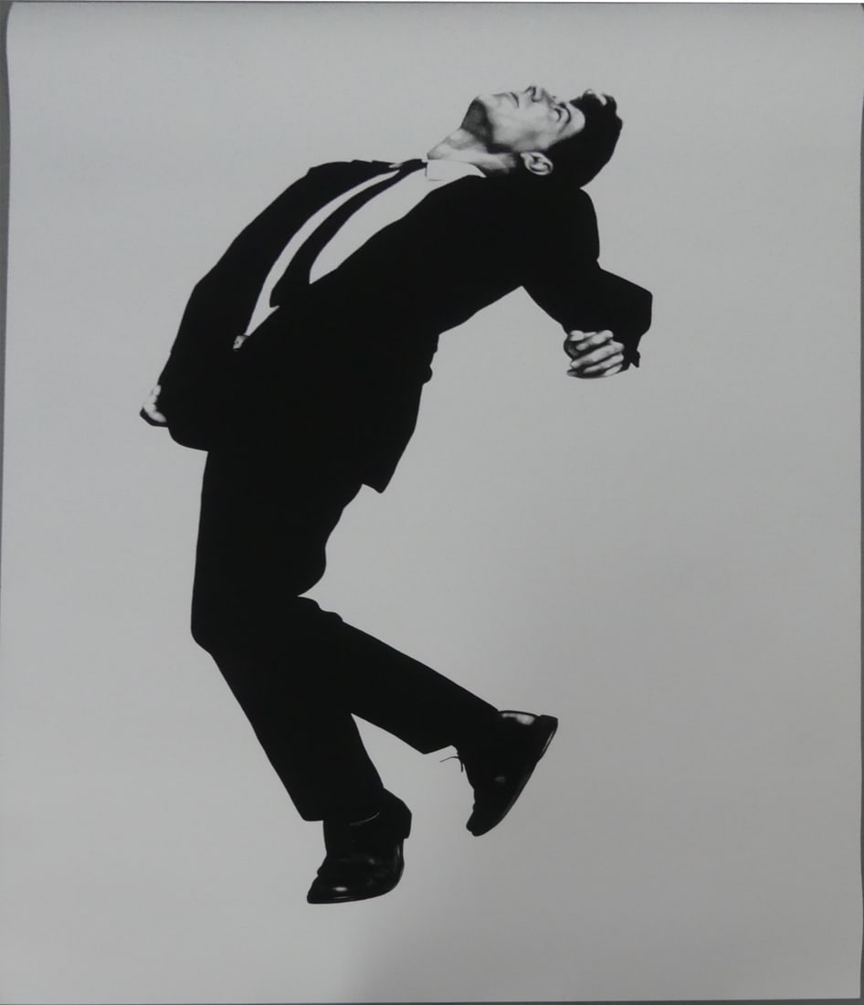 ROBERT LONGO 'UNTITLED' OFFSET LITHOGRAPH: Robert Longo 'Untitled' offset lithograph from 'Men in the CIties'. Measures 78 3/4" x 44".