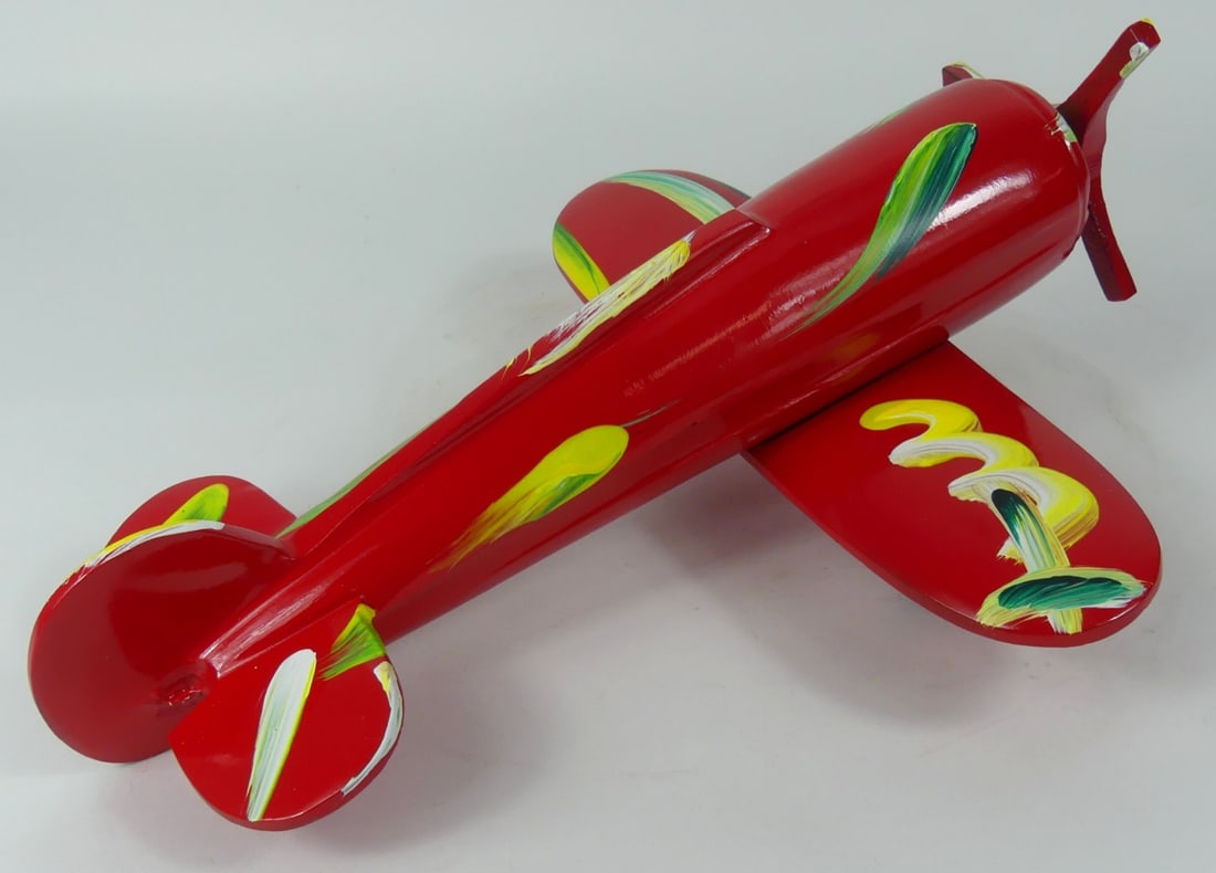 PETER MAX HAND PAINTED TOY AIRPLANE (1 of 10)