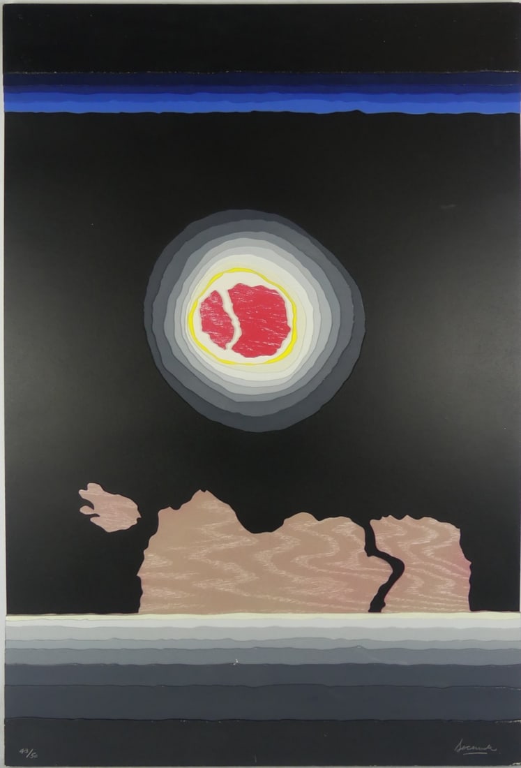 ARTHUR SECUNDA 'NIGHT' 3D COLLAGE & SCREENPRINT (1 of 7)