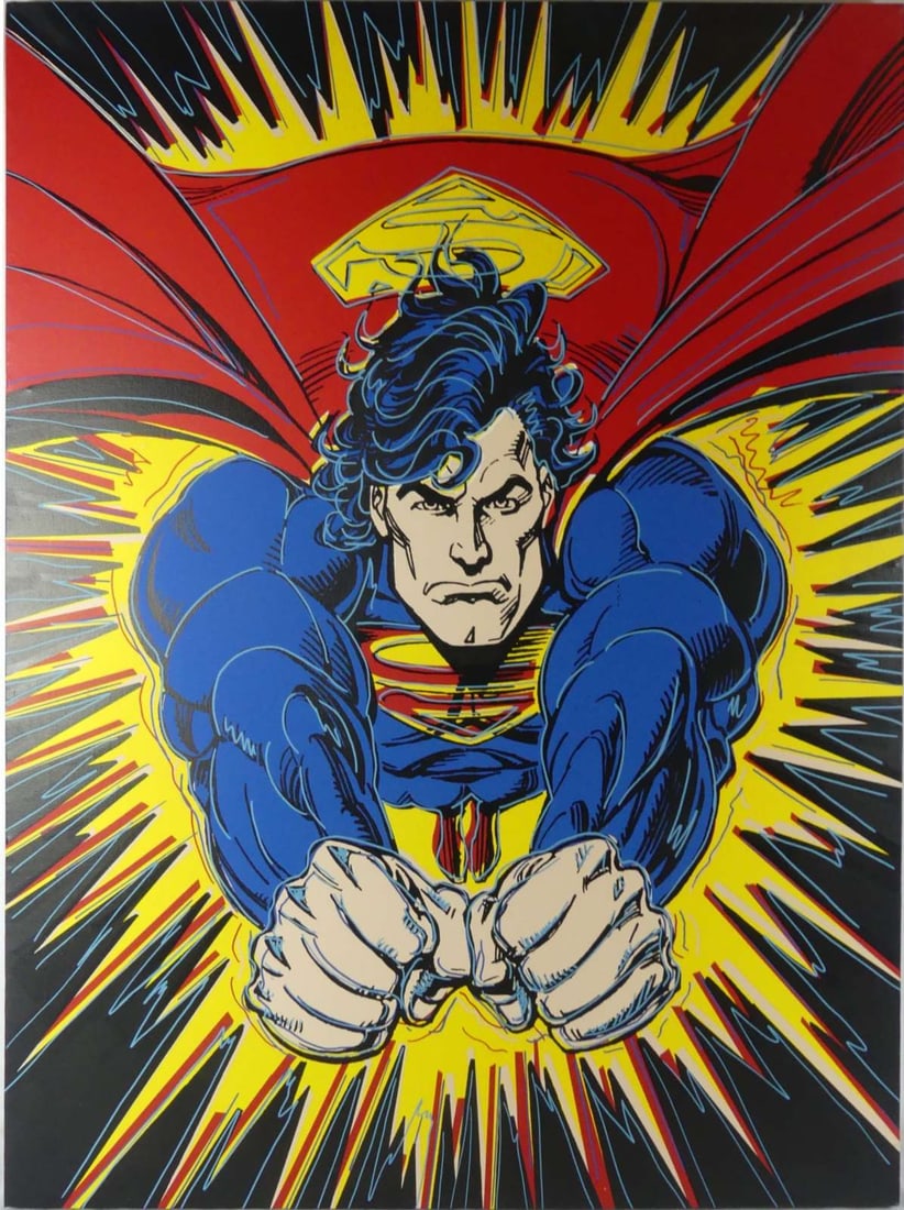 STEVE KAUFMAN 'SUPERMAN' COLOR SILKSCREEN (1 of 5)