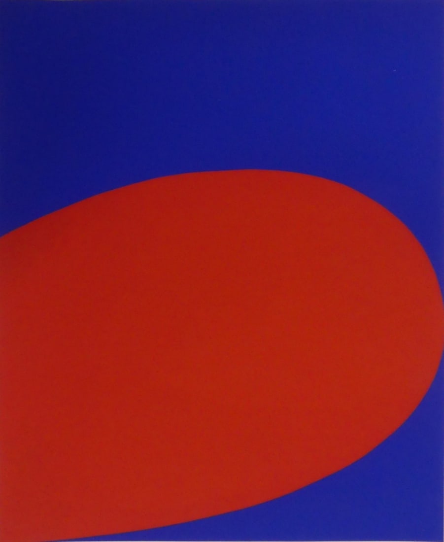 ELLSWORTH KELLY 'RED BLUE' LITHOGRAPH (1 of 3)
