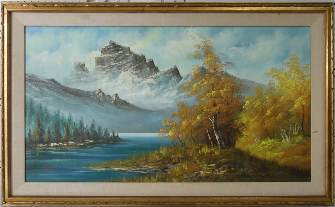 LANDSCAPE OIL PAINTING ON CANVAS (1 of 4)