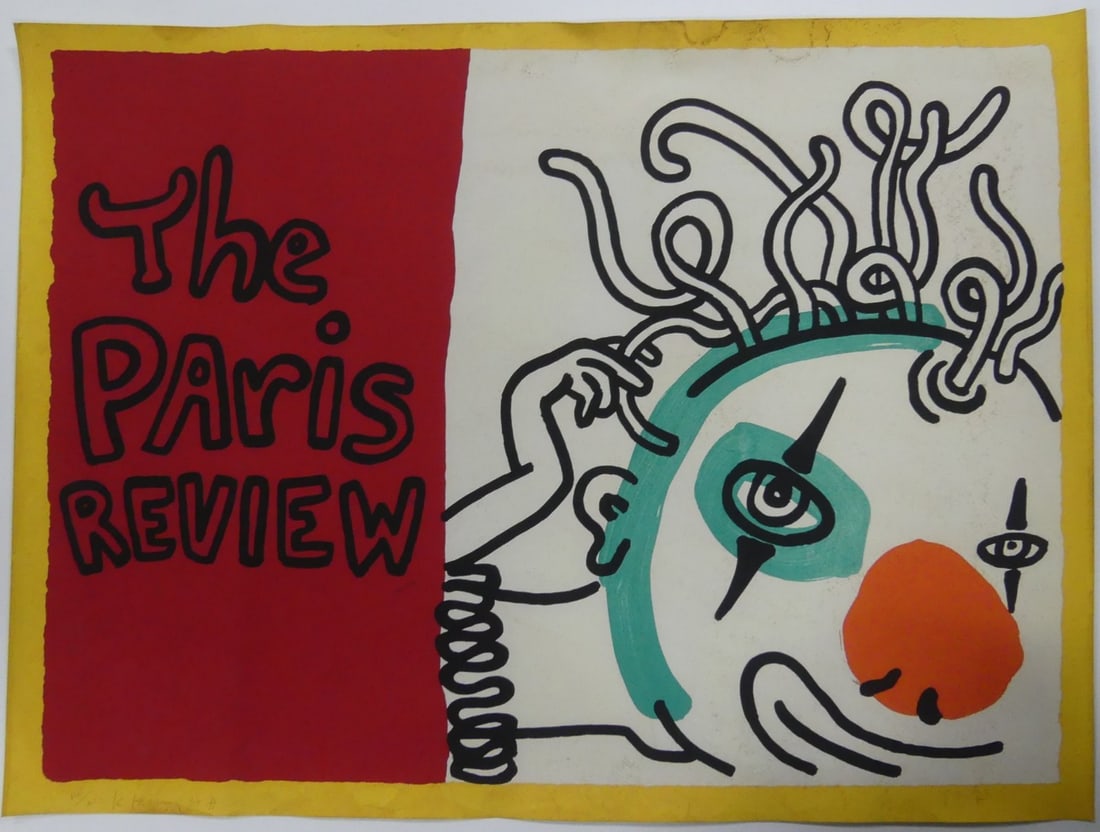 KEITH HARING 'THE PARIS REVIEW' LITHOGRAPH (1 of 6)