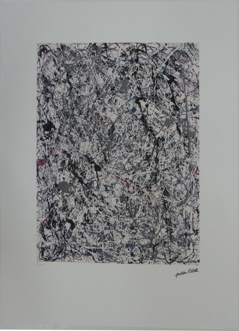 JACKSON POLLOCK 'NUMBER 19' LITHOGRAPH (1 of 7)