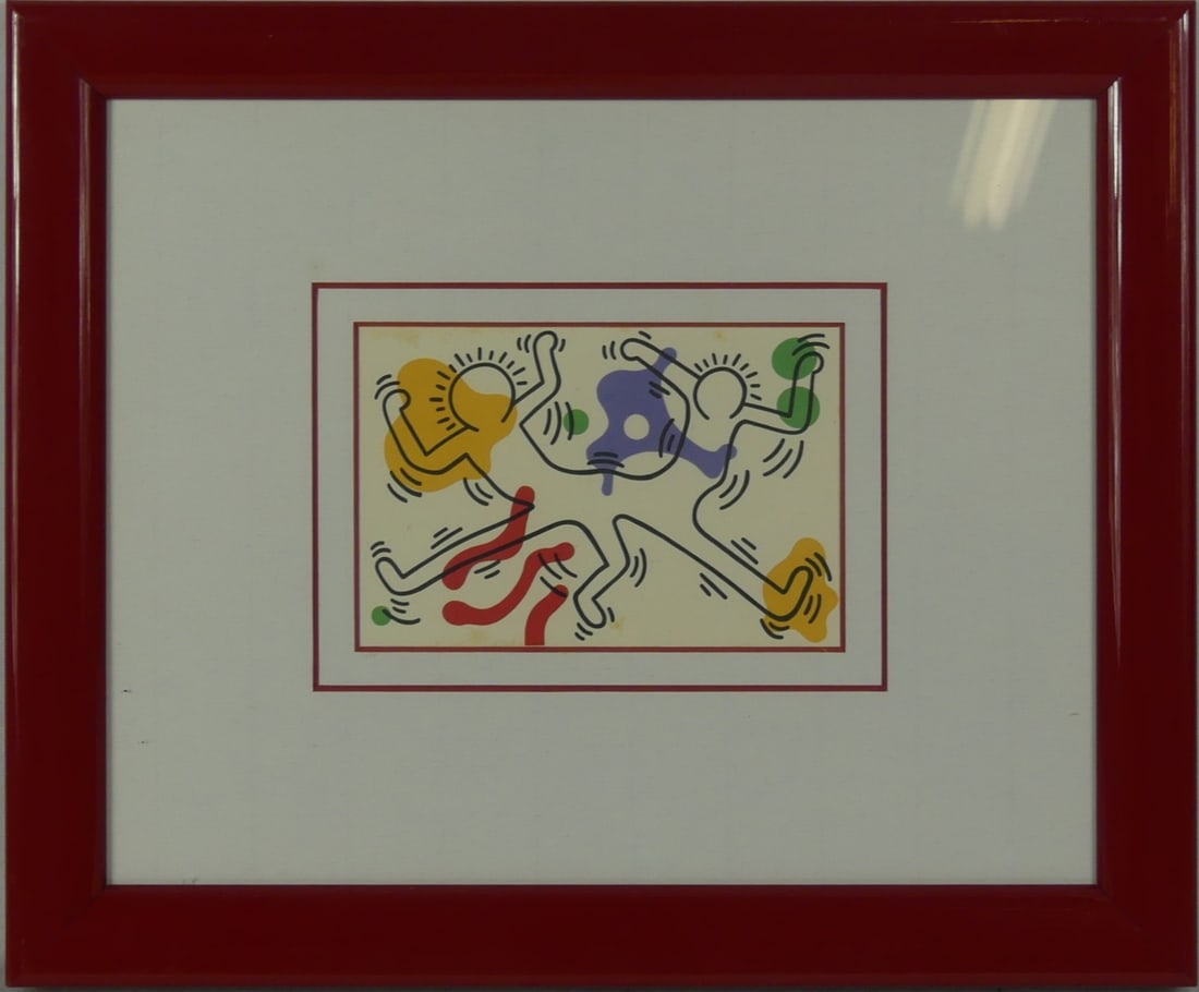 KEITH HARING 'DANCING FIGURES' LITHOGRAPH (1 of 4)