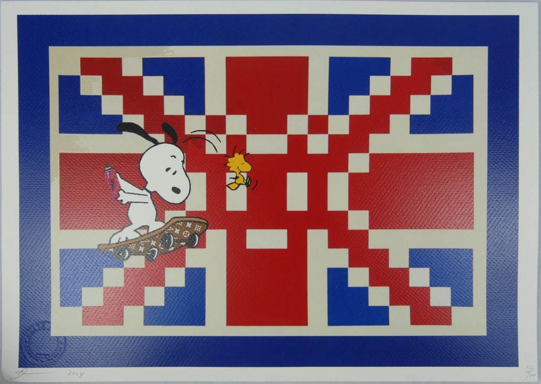 DEATH NYC SNOOPY / INVADER LITHOGRAPH (1 of 6)