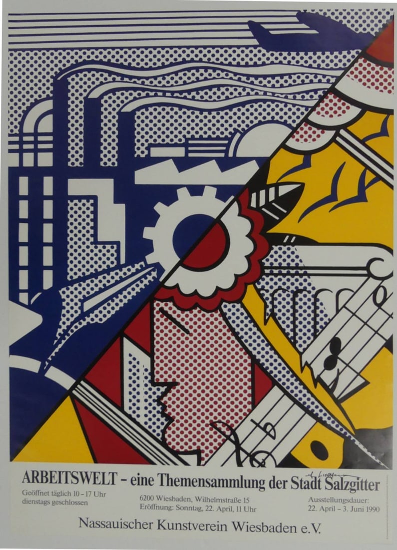 ROY LICHTENSTEIN 'ARBEITSWELT' SIGNED LITHO (1 of 6)